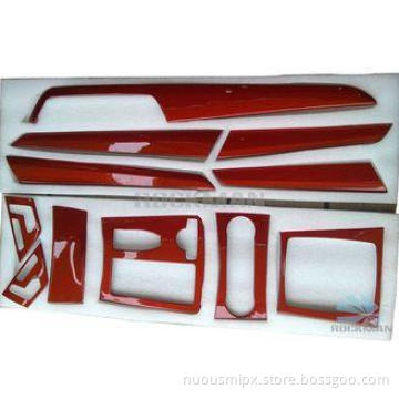 2008 Mercedes W204 Real Red Carbon Fiber Interior Trim With